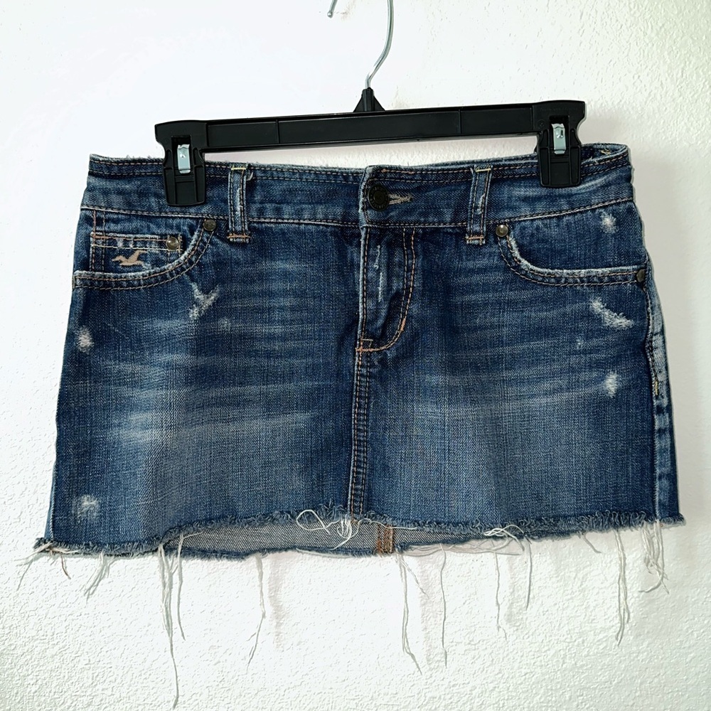 Vintage Hollister Blue Mini Skirt Casual Chic